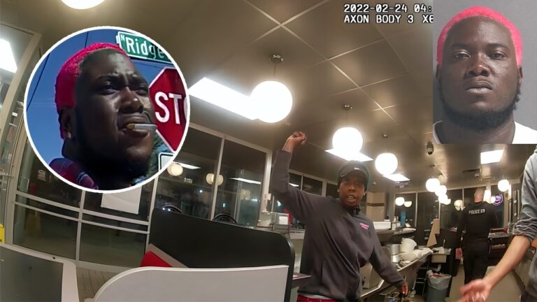 Pink-Haired Man Attacks Random Woman with a Machete — Acts Like Nothing Happened